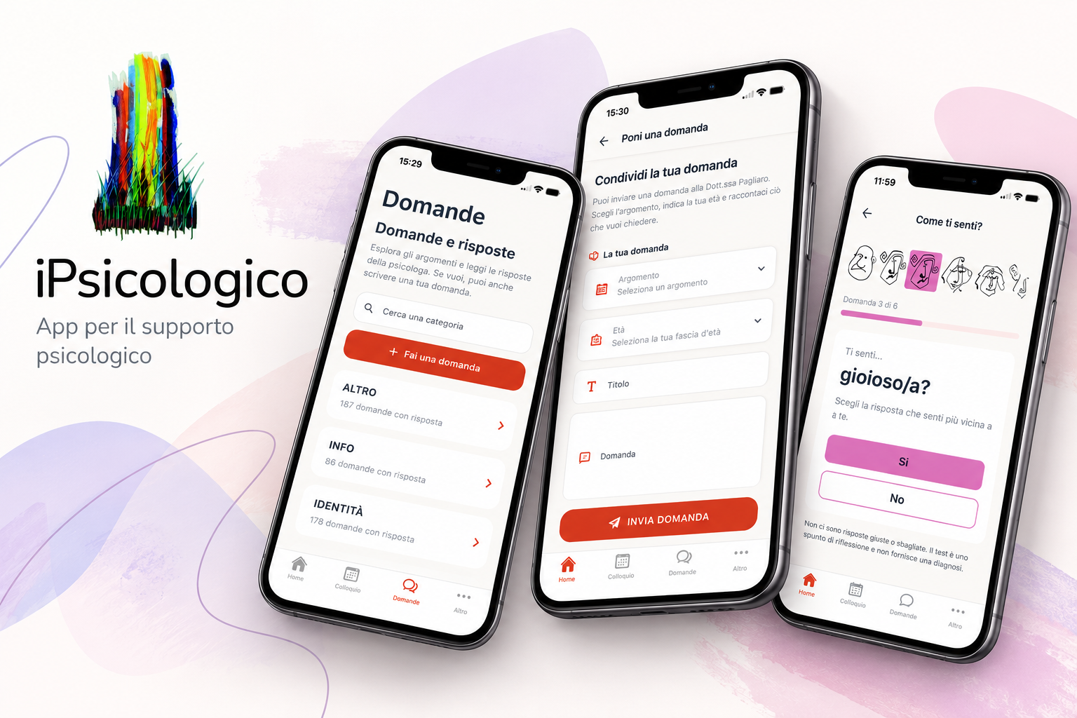 iPsicologico – App per il supporto psicologico